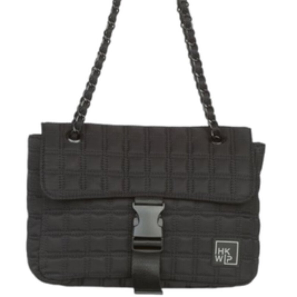 NWT IHKWIP Quilted Flap Convertible Shoulder Bag w/ Chain Strap - Picture 4 of 8
